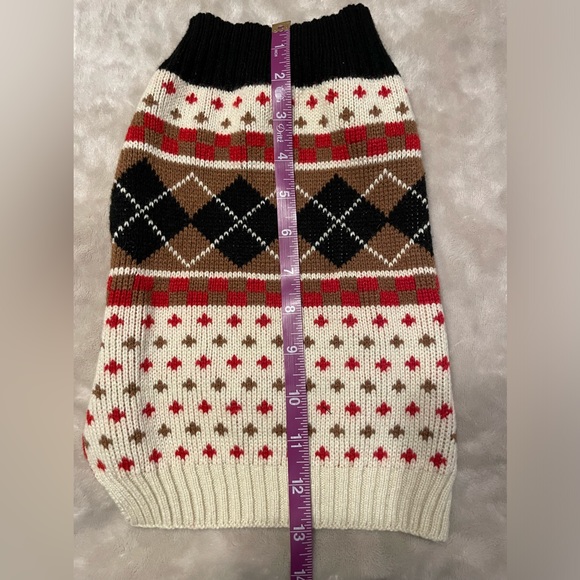 Set of 2 Christmas/Winter Pet Dog Sweaters Sz Med - Picture 7 of 10